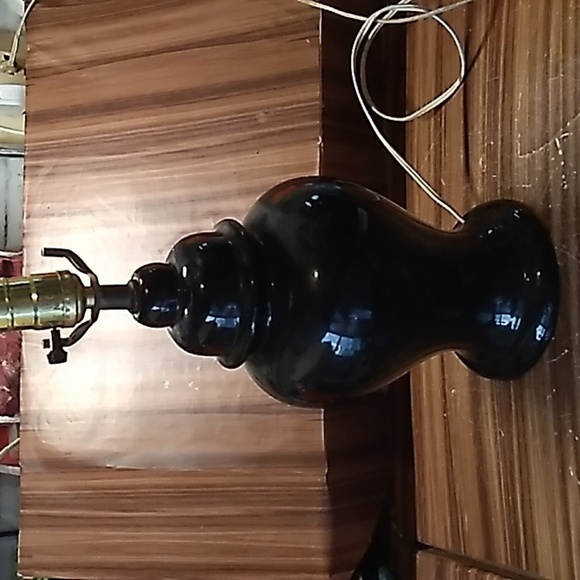 Vintage black ginger jar desk table  lamp - Picture 1 of 3
